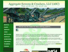 Tablet Screenshot of aggregatescreens.com